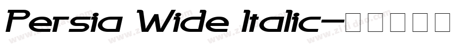 Persia Wide Italic字体转换